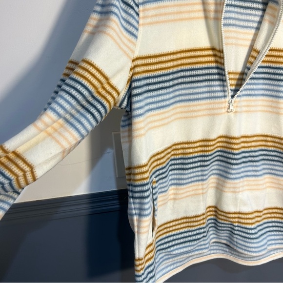 O’Neill Hooded Striped Quarter Zip Fleece Pullover - Picture 4 of 12